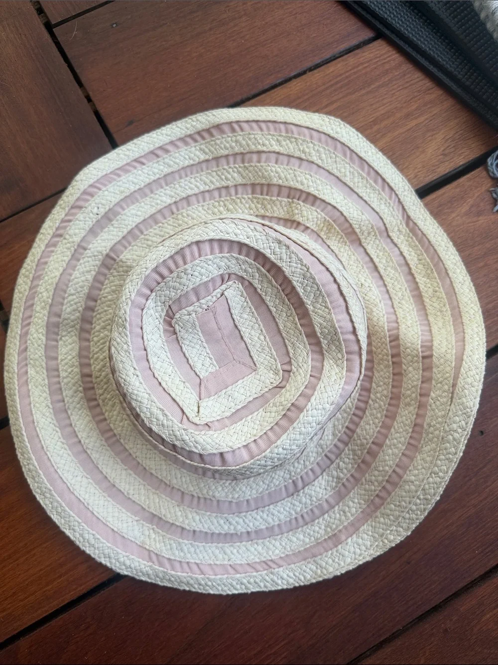 San Diego Hat Co Sun Hat in Pink and Natural